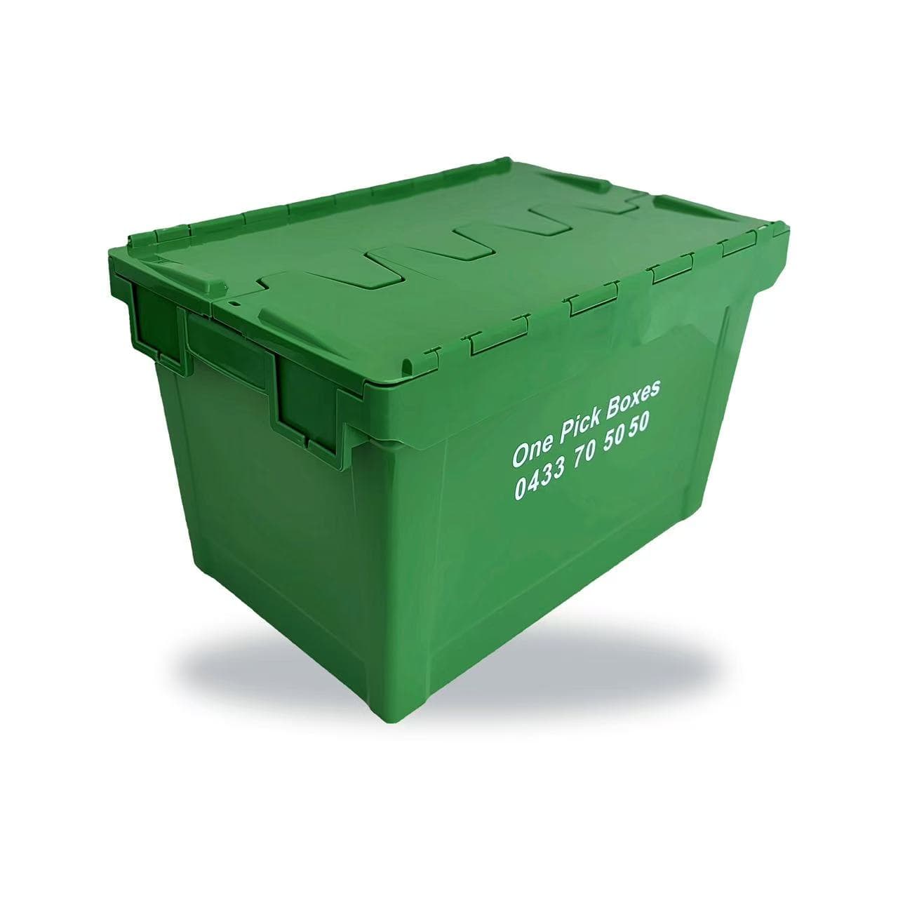 Green OnePickBoxes reusable moving crate